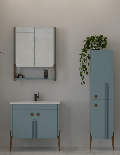 Buz Mavisi 80 cm Banyo Dolabı BD 800